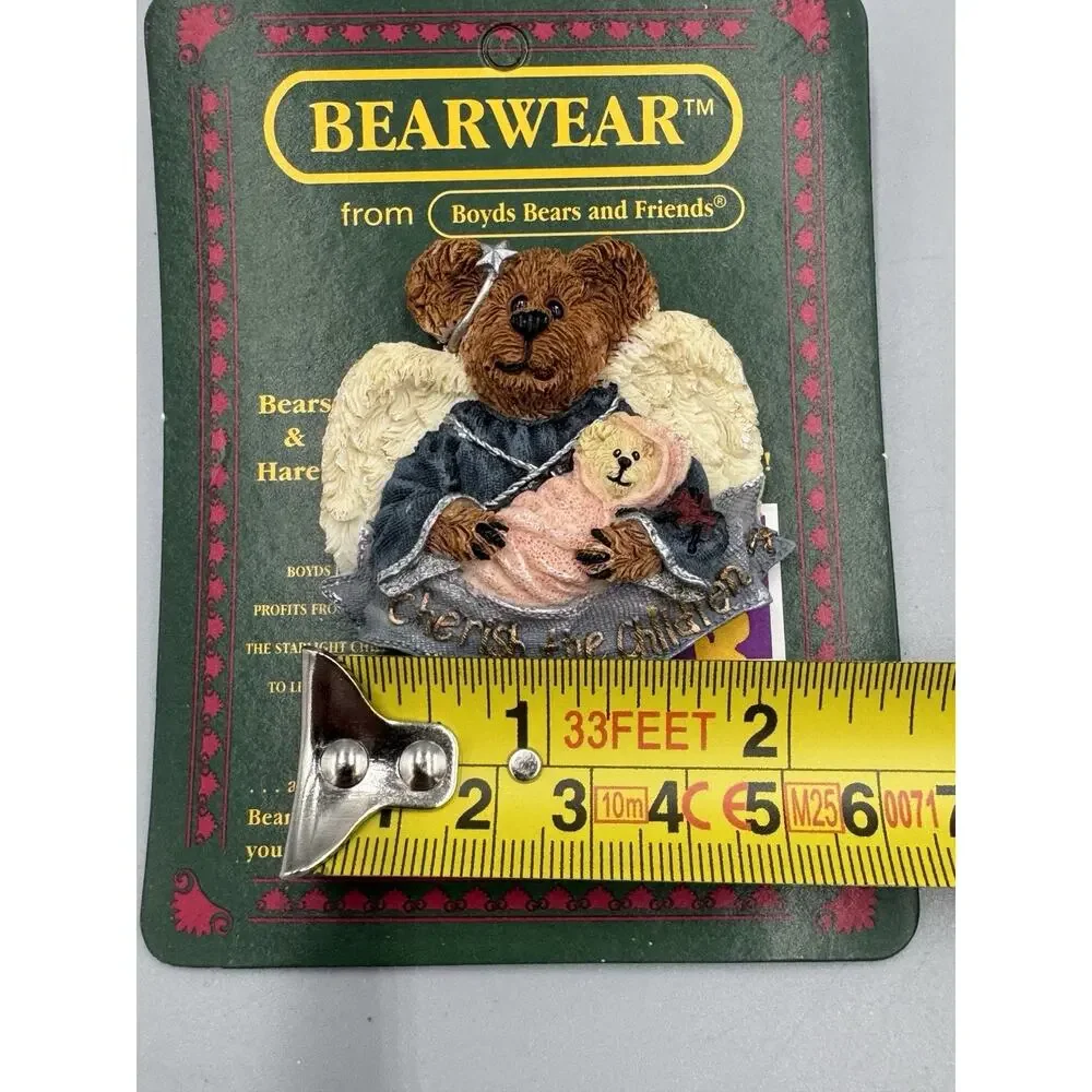Vintage Boyds Bears Bearwear Cherish The Children Pun Brooch